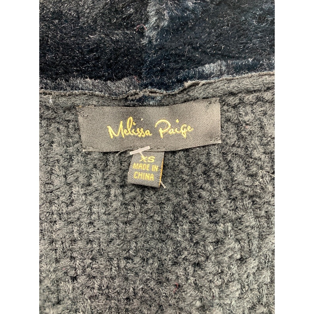 Melissa Paige Women's Size XS XSMALL Faux Fur Suede‎ Cardigan Sweater Jacket - Picture 3 of 12